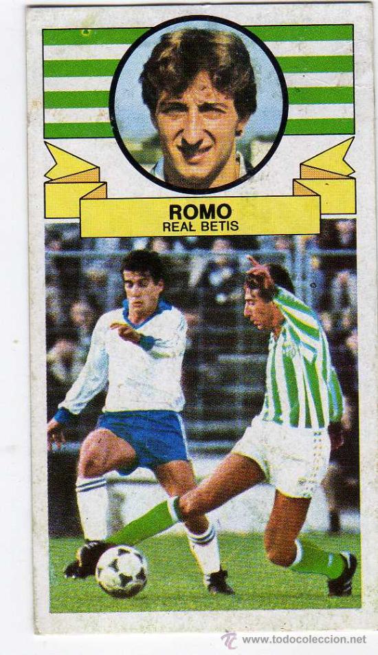 Cromos de f&uacute;tbol: romo, coloca  este 85-86 - Foto 1