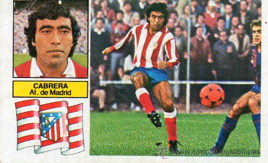 Cromos de f&uacute;tbol: Ed. Este 82 - 83 / Cabrera - Atl&eacute;tico - baja - Foto 1