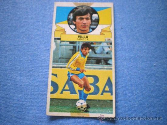 Fu&szlig;ball-Sticker: LIGA ESTE 85 86 CADIZ VILLA