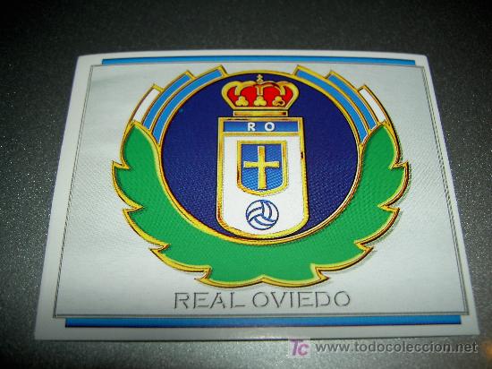 Fu&szlig;ball-Sticker: CROMO ESCUDO OVIEDO CROMOS ALBUM EDICIONES ESTE LIGA FUTBOL 1996-1997 96-97