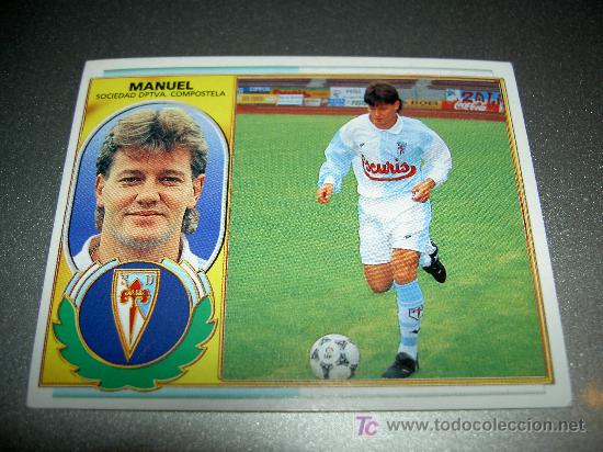 Fu&szlig;ball-Sticker: CROMO MANUEL COMPOSTELA CROMOS ALBUM EDICIONES ESTE LIGA FUTBOL 1996-1997 96-97