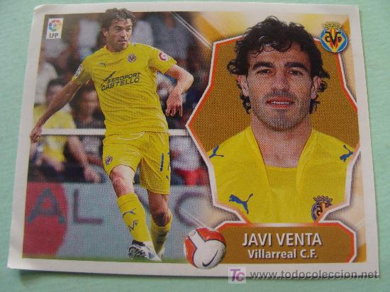 Fu&szlig;ball-Sticker: CROMO DE LA LIGA 2008 - 2009. VILLAREAL CLUB DE F&Uacute;TBOL. JAVI VENTA. EDICIONES ESTE.