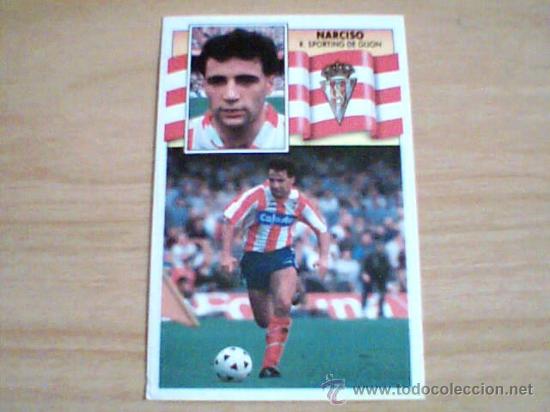 Cromos de f&uacute;tbol: -ESTE 90-91 : NARCISO ( GIJON ) - Foto 1