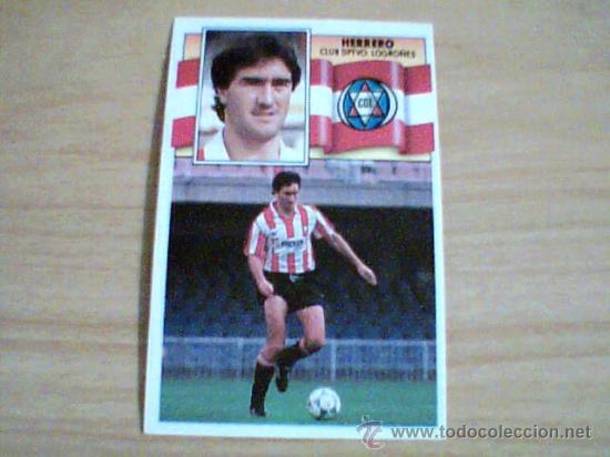 Cromos de f&uacute;tbol: -ESTE 90-91 : HERRERO ( LOGRO&Ntilde;ES ) - Foto 1