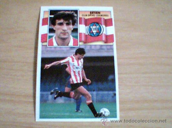 Cromos de f&uacute;tbol: -ESTE 90-91 : SETIEN ( LOGRO&Ntilde;ES ) - Foto 1