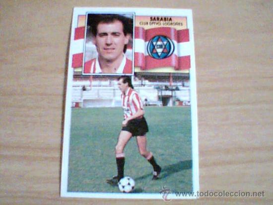Cromos de f&uacute;tbol: -ESTE 90-91 : SARABIA ( LOGRO&Ntilde;ES ) - Foto 1