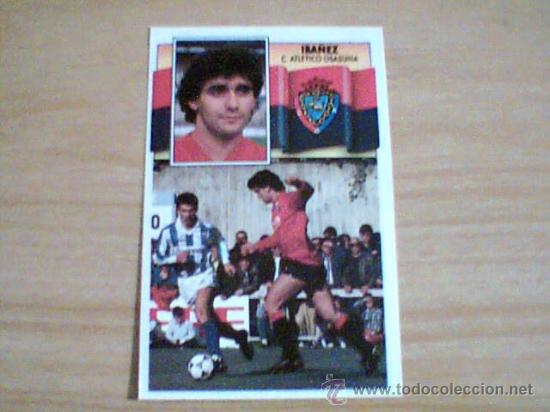 Cromos de f&uacute;tbol: -ESTE 90-91 : IBA&Ntilde;EZ ( OSASUNA ) . - Foto 1