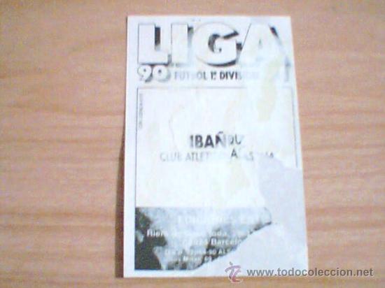 Cromos de f&uacute;tbol: -ESTE 90-91 : IBA&Ntilde;EZ ( OSASUNA ) . - Foto 2