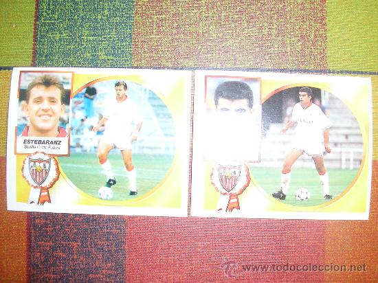 Cromos de f&uacute;tbol: ESTE 94-95 COLOCA ESTEBARANZ DEL SEVILLA - Foto 1