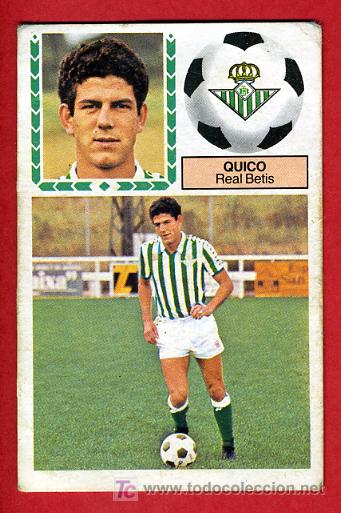 Cromos de f&uacute;tbol: CROMO FUTBOL, QUICO DEL BETIS , LIGA 83-84 1983-84 , EDICIONES ESTE ,C518