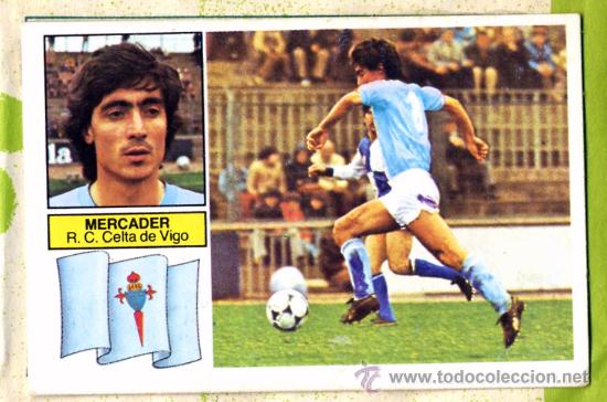 Cromos de f&uacute;tbol: EDICIONES ESTE LIGA 82-83. MERCADER - CELTA. - Foto 1