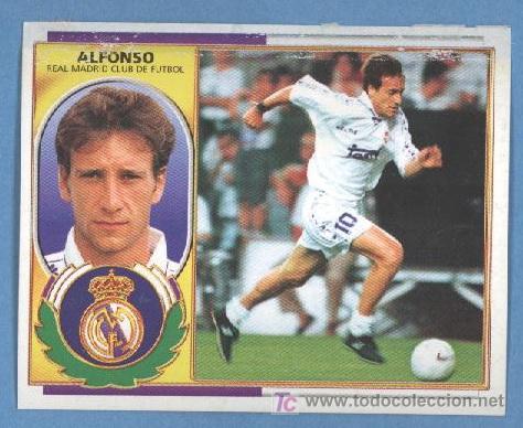 Cromos de f&uacute;tbol: Alfonso - Baja - Real Madrid - Ediciones Este 96 - 97 - Foto 1