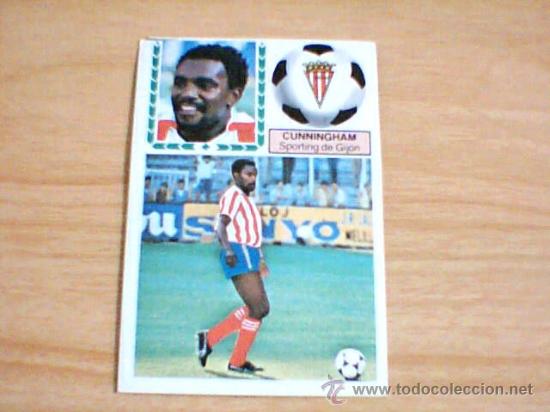 Cromos de f&uacute;tbol: -ESTE 83-84 : CUNNINGHAM ( GIJON ) -- COLOCA -- - Foto 1