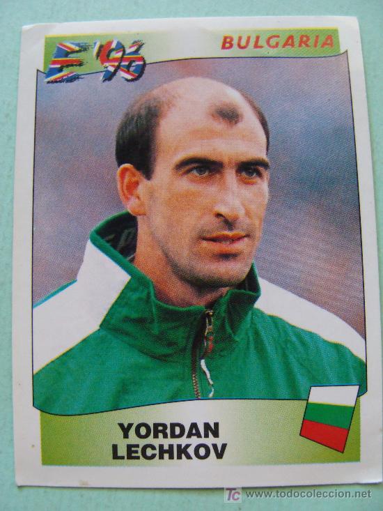 Fu&szlig;ball-Sticker: CROMO DE F&Uacute;TBOL. 146 SELECCI&Oacute;N BULGARIA. YORDAN LECHKOV. EUROCOPA 1996. EUROPA 96 PANINI.