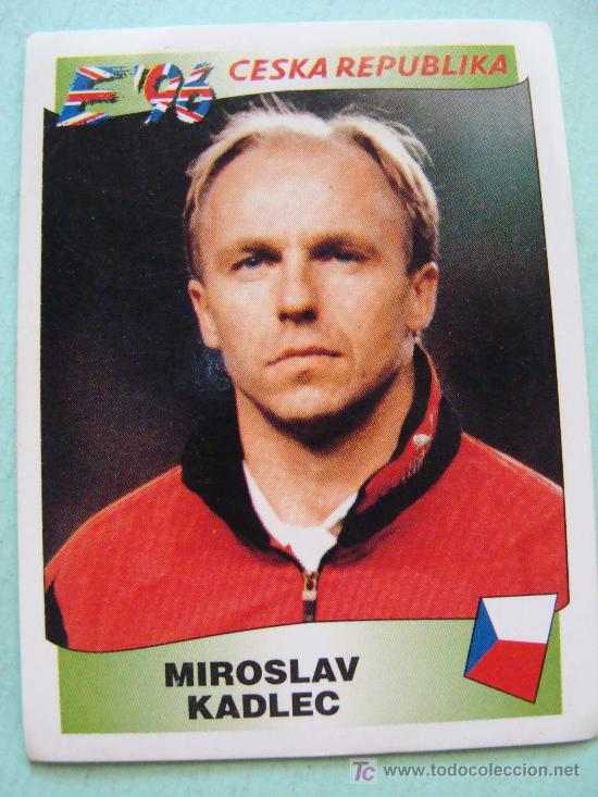 Figurine di Calcio: CROMO DE F&Uacute;TBOL. 218 SELECCI&Oacute;N REP&Uacute;BLICA CHECA MIROSLAV KADLEC EUROCOPA 1996. EUROPA 96 PANINI.