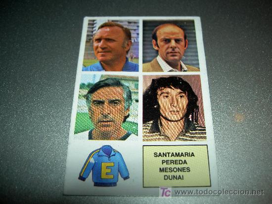 Fu&szlig;ball-Sticker: CROMO ENTRENADORES VERSION DUNAI SANTAMARIA CROMOS ALBUM ESTE LIGA FUTBOL 1982-1983 82-83