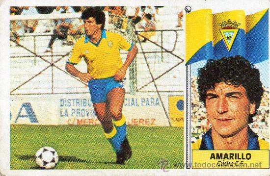 Cromos de f&uacute;tbol: Ed. Este 86-87 / Amarillo - C&aacute;diz (nuevo) - Foto 1