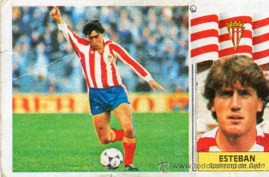 Cromos de f&uacute;tbol: Ed. Este 86-87 / Esteban - Sporting (sin pegar) - Foto 1