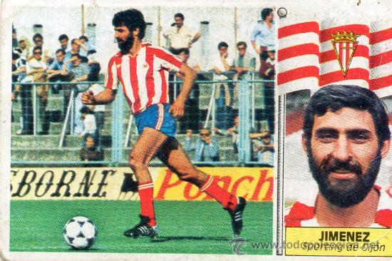 Cromos de f&uacute;tbol: Ed. Este 86-87 / Jim&eacute;nez - Sporting (sin pegar) - Foto 1