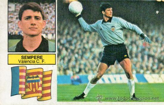 Cromos de f&uacute;tbol: Ed. Este 82 - 83 / Sempere - Valencia - Foto 1