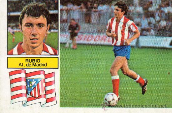 Cromos de f&uacute;tbol: Ed. Este 82 - 83 / Rubio - Atl&eacute;tico de Madrid - Foto 1