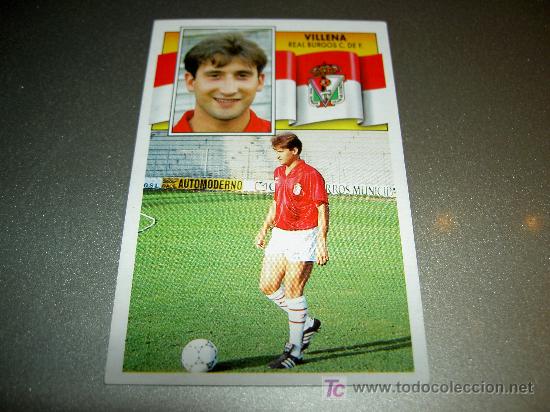 Cromos de Futebol: NUNCA PEGADO FICHAJE 26 VILLENA BURGOS CROMOS ALBUM EDICIONES ESTE LIGA FUTBOL 1990-1991 90-91