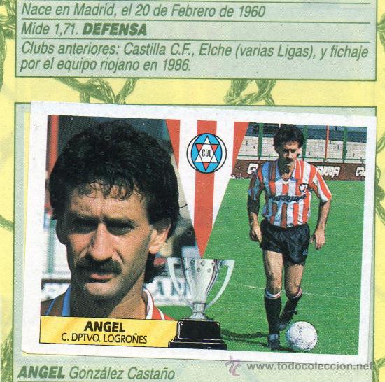 Cromos de f&uacute;tbol: Ed. Este 87 - 88 / &Aacute;ngel (Logro&ntilde;&eacute;s) + Sergio (Atl&eacute;tico) - Foto 1