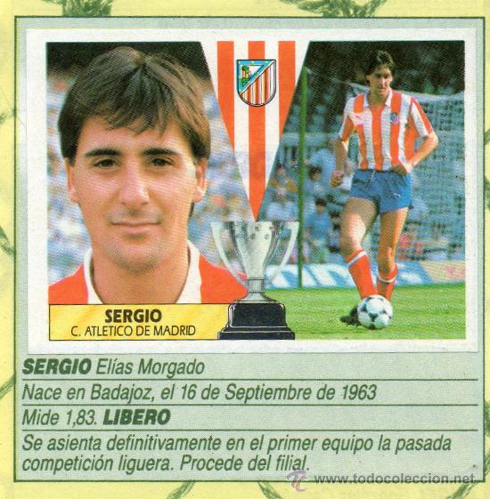 Cromos de f&uacute;tbol: Ed. Este 87 - 88 / &Aacute;ngel (Logro&ntilde;&eacute;s) + Sergio (Atl&eacute;tico) - Foto 2
