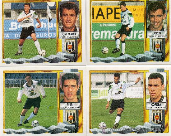 Cromos de f&uacute;tbol: Ed. Este 95 - 96 / Loren - M&eacute;rida (sin pegar) - Foto 1