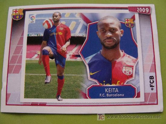 Cromos de Futebol: CROMO OFICIAL DEL F&Uacute;TBOL CLUB BARCELONA. 87 SEID&Uacute; KEITA. CROMO ANTIGUO. 2008 2009. PANINI.