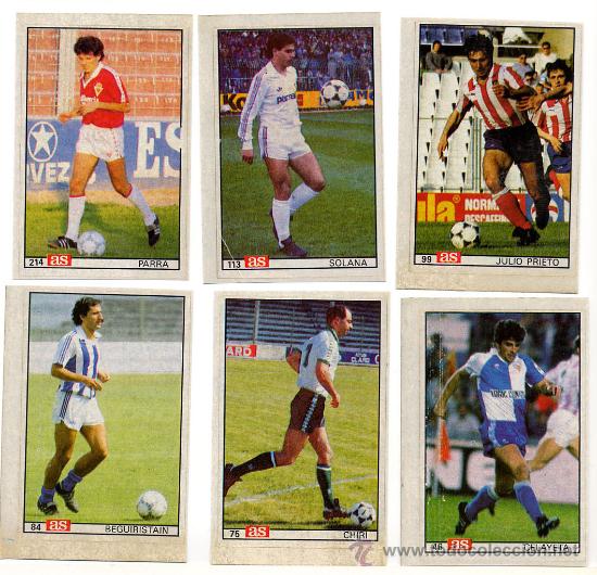 Cromos de f&uacute;tbol: As 86/87 Varios - Foto 1