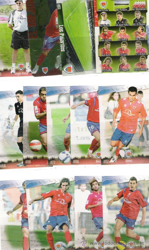 Cromos de f&uacute;tbol: FICHAS DE LA LIGA DE 2009 NUMANCIA - Foto 1