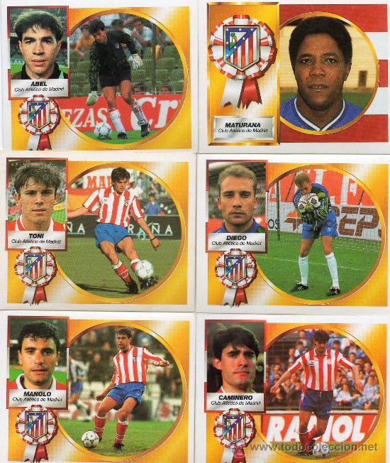 Cromos de f&uacute;tbol: Ed. Este 94 - 95 / Abel - Atl&eacute;tico (sin pegar) - Foto 1