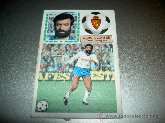 Fu&szlig;ball-Sticker: CROMO GARCIA CORTES ZARAGOZA CROMOS ALBUM LIGA FUTBOL EDICIONES ESTE 83-84 1983-1984