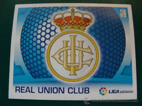 Cartes &agrave; collectionner de Football: CROMO DE LA LIGA 2009 - 2010. REAL UNI&Oacute;N DE IR&Uacute;N CLUB / ESCUDO. EDICIONES ESTE.
