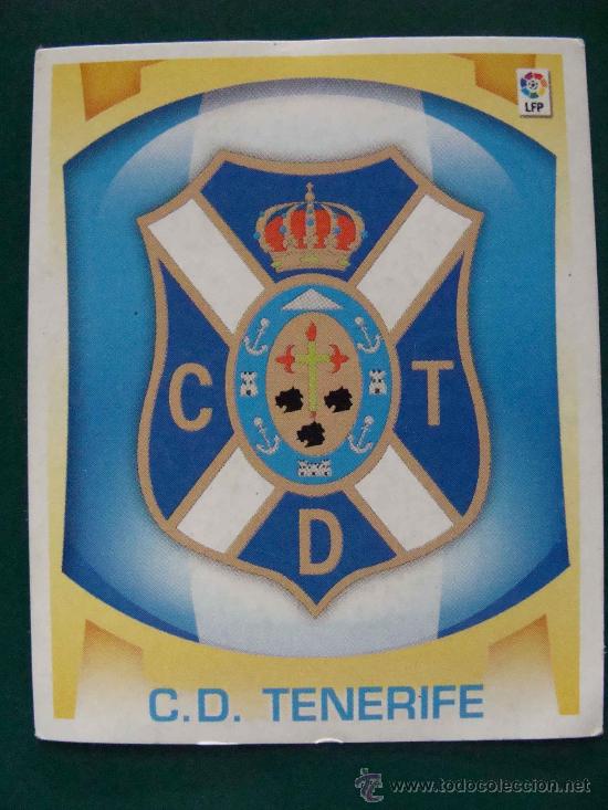 Fu&szlig;ball-Sticker: CROMO DE LA LIGA 2009 - 2010. CLUB DEPORTIVO TENERIFE / ESCUDO. EDICIONES ESTE.