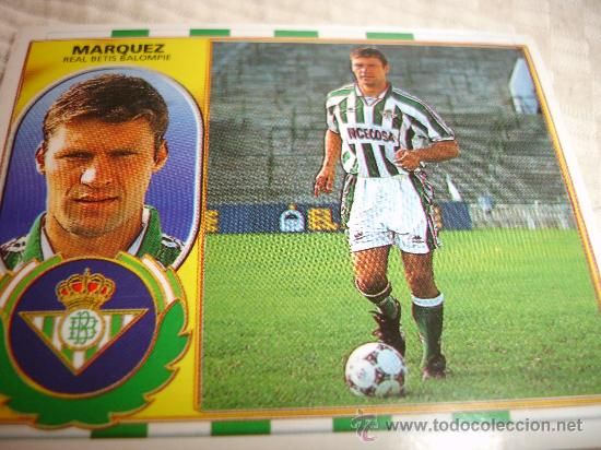 Cromos de f&uacute;tbol: ESTE 96-97  MARQUEZ BETIS - Foto 1