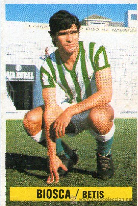 Cromos de f&uacute;tbol: BIOSCA (R. BETIS) - EDICIONES ESTE 74/75 - NUNCA PEGADO. - Foto 1