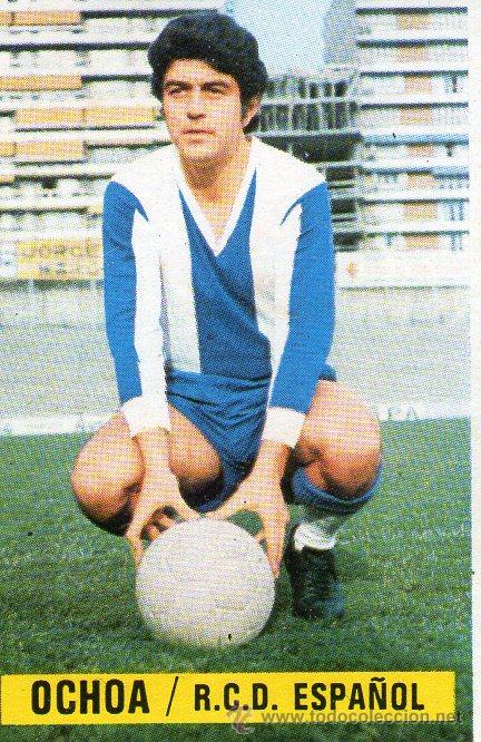 Cromos de f&uacute;tbol: OCHOA (ESPA&Ntilde;OL) - EDICIONES ESTE 74/75 - NUNCA PEGADO. - Foto 1