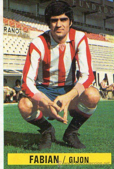 Cromos de f&uacute;tbol: FABIAN (SPORTING DE GIJ&Oacute;N) - EDICIONES ESTE 74/75 - NUNCA PEGADO. - Foto 1
