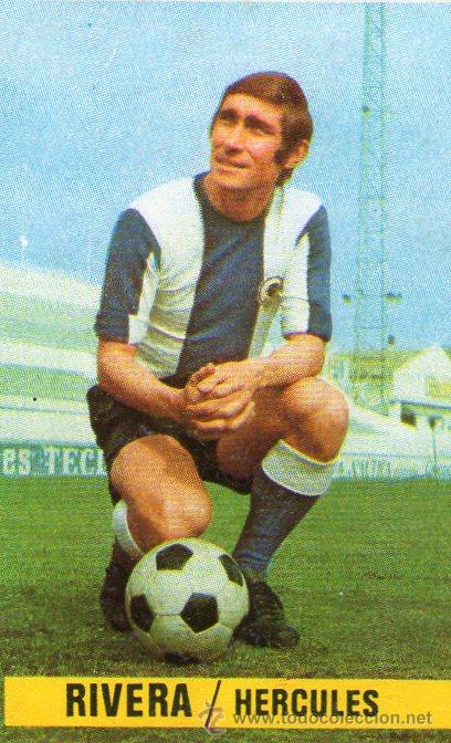 Cromos de f&uacute;tbol: RIVERA (HERCULES) - EDICIONES ESTE 74/75 - NUNCA PEGADO. - Foto 1