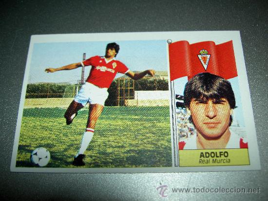 Cromos de F&uacute;tbol: NUNCA PEGADO BAJA ADOLFO MURCIA CROMOS ALBUM FUTBOL EDICIONES ESTE LIGA 1986-1987 86-87