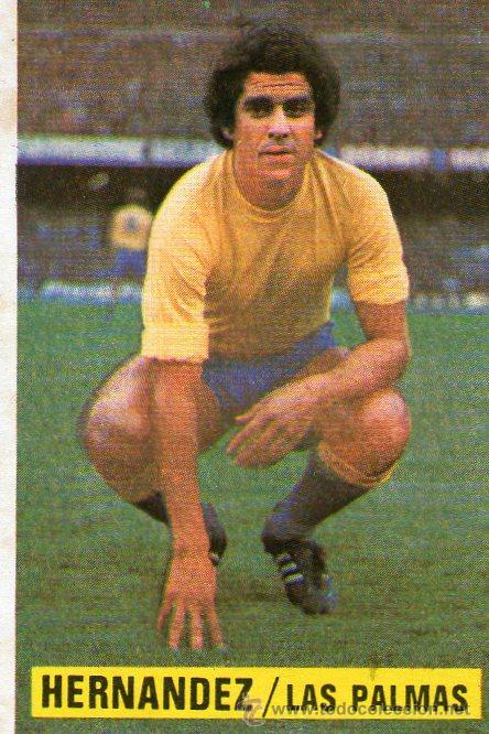 Cromos de f&uacute;tbol: HERNANDEZ (LAS PALMAS) - EDICIONES ESTE 74/75 - NUNCA PEGADO. - Foto 1