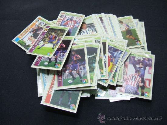 Figurine di Calcio: LOTE 154 CROMOS - LAS FICHAS DE LA LIGA 94-95 - POSIBILIDAD DE VENDERLOS SUELTOS -