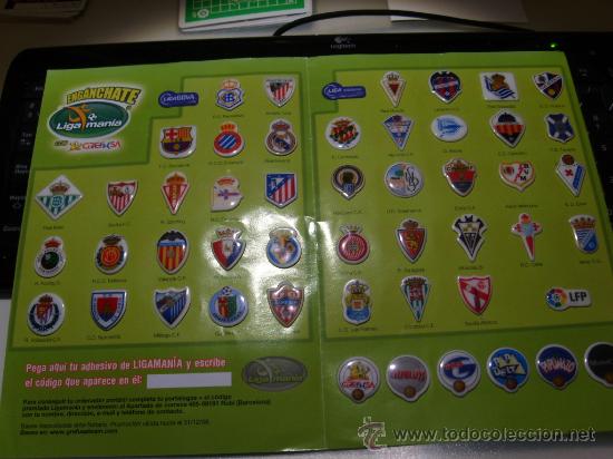 Figurine di Calcio: Liga Mania de GREFUSA 2008 LIGAMANIA. Escudos y Logos. Completa o sueltos.