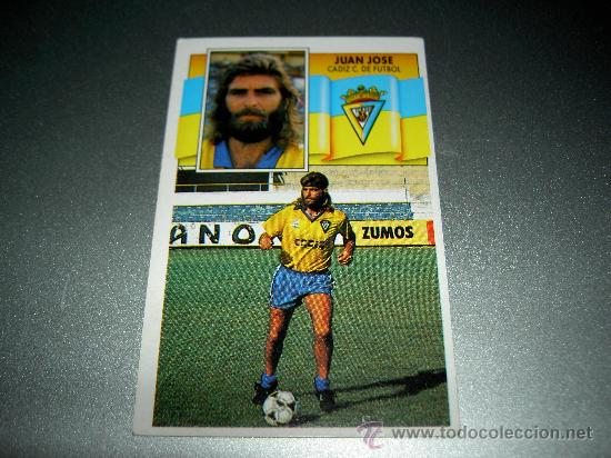 CROMO JUAN JOSÉ (CÁDIZ CLUB DE FÚTBOL) EDICIONES ESTE 90/91. COMO NUEVO