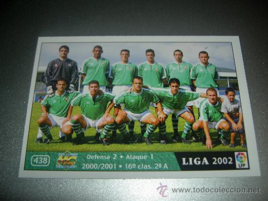 438 Escudo Plantilla - Racing Club Ferrol - Mundicromo MC - Fichas Liga  2001 2002 01 02