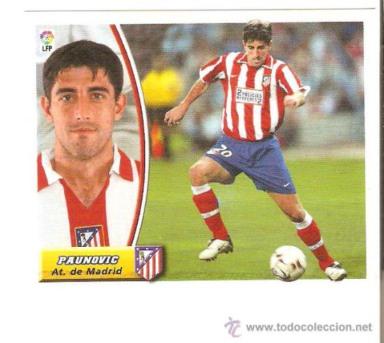 Cromos de f&uacute;tbol: EDICIONES ESTE 2003-2004 PAUNOVIC (AT.MADRID) COLOCA - Foto 1