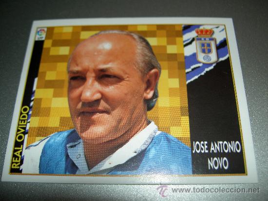 Fu&szlig;ball-Sticker: CROMO BAJA JOSE ANTONIO NOVO OVIEDO CROMOS ALBUM LIGA FUTBOL EDICIONES ESTE 1997-1998 97-98