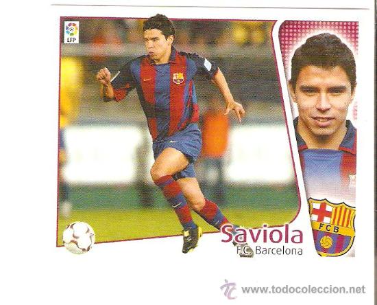 Cromos de f&uacute;tbol: EDICIONES ESTE 2004-2005 SAVIOLA (BARCELONA) BAJA - Foto 1